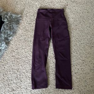 Lululemon wine color leggings size 2